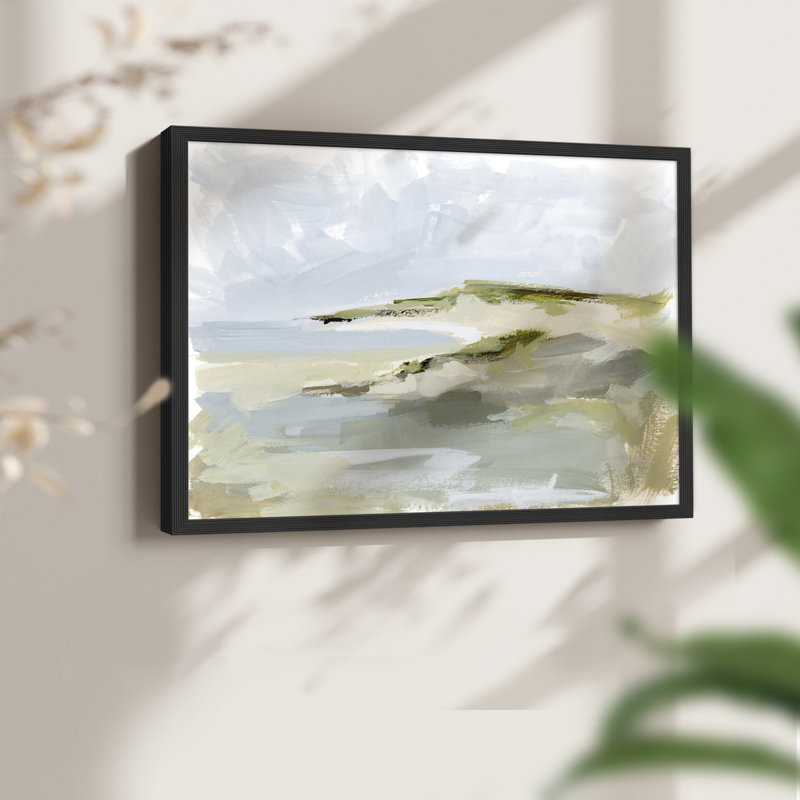 Sea Cove Impression I -Framed Print - Restickable, 16" H x 20" W, Black