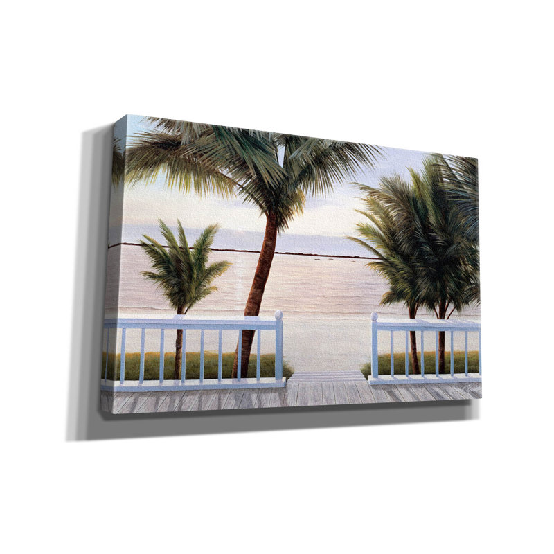 «Palm Bay» par Diane Romanello, H 26 po x l 40 po x P 1,5 po