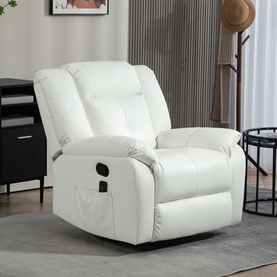 Fauteuil inclinable de massage à 8 points pour massage, crème