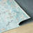 Aldora Aqua Cascade Power-Loomed Cotton Area Rug-1714139484