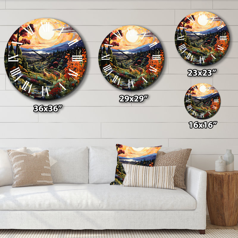 Horloge murale Vineyard Bliss, Petit