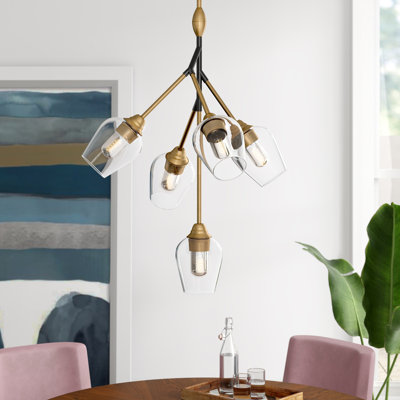 Luminaire suspendu 5 lumières Apel