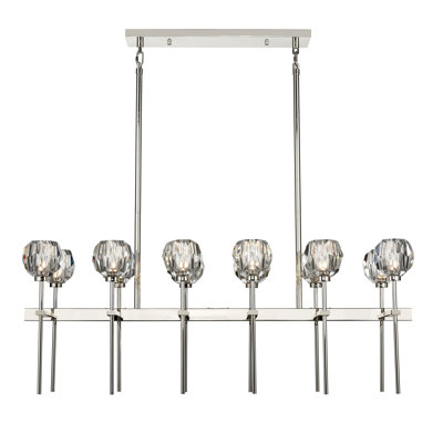 Lustre linéaire unique à 12 lumières