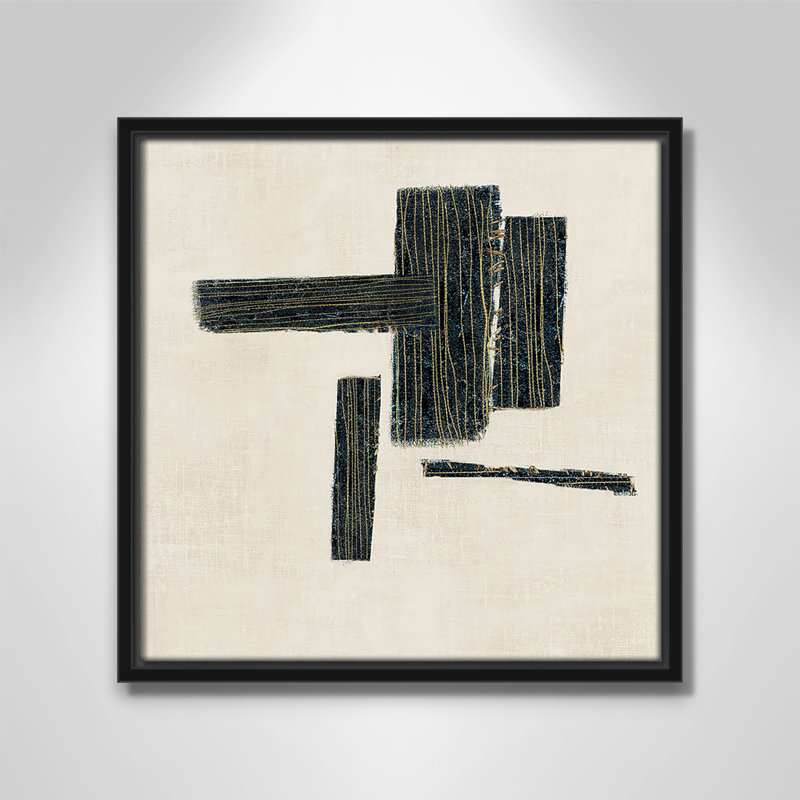 «Copeland Stiched II» par, Noir, H 13,5 po x l 13,5 po