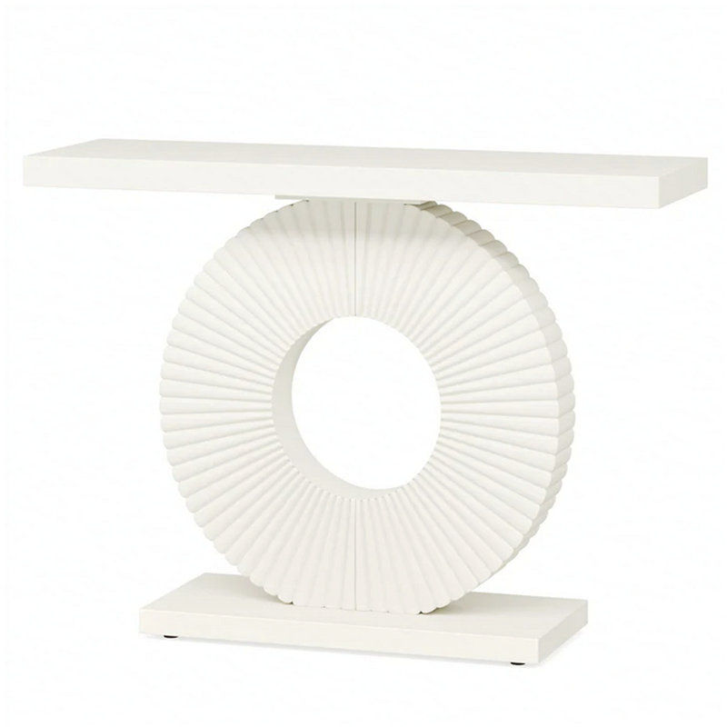 Elegant Sturdy Entryway Console Hall Table | Gift Idea, White