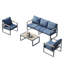 Ensemble de mobilier d'extérieur élégant pour se détendre et se divertir dans les jardins et les patios