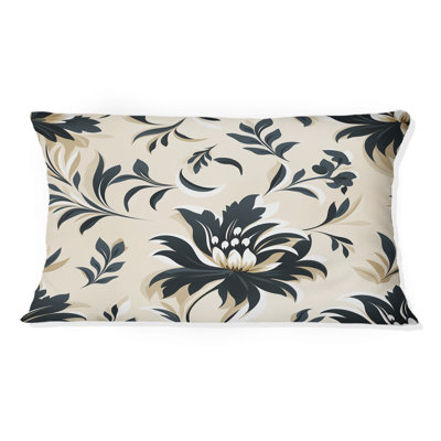 Beige élégant harmonie damassé - Coussin abstrait
