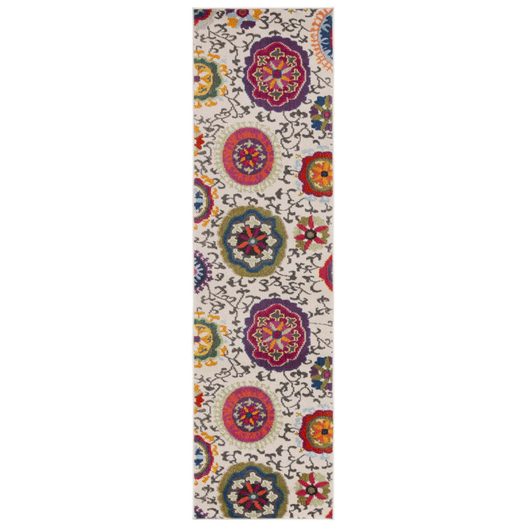 Hertzler Floral Multicoloured Area Rug