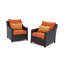 Chaise de patio avec coussins Sunbrella Fionnula-21047526