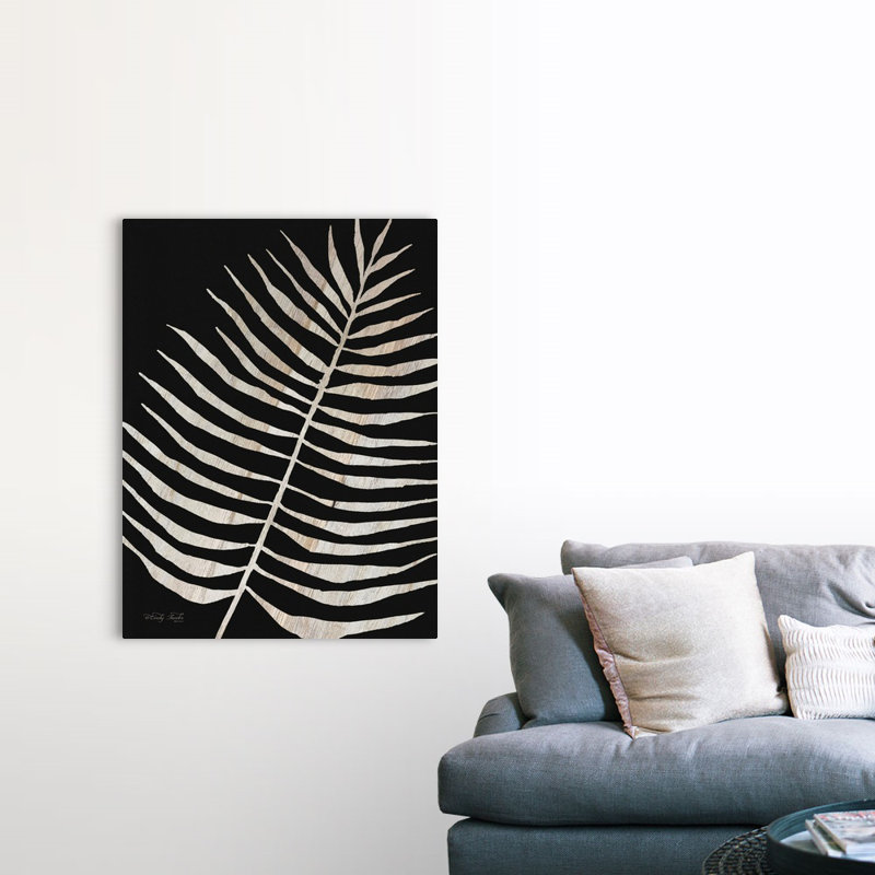 « Palm Frond grain de bois I » par Cindy Jacobs, reproduction d’art sur toile, Toile tendue, H 48 po x l 36 po x P 1,25 po