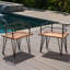 2 chaises rustiques - sièges en bois, cadres en fer, finition, pour 2 chaises d'extérieur pour patio, cadre, mobilier élégant