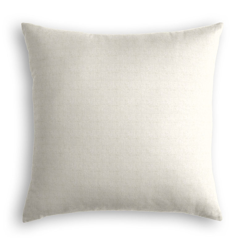 Linen Reversible Pillow Cover, Bright Gray, Pillow Cover Only - No Insert, 26" x 26"