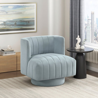 Chaise pivotante moderne, fauteuil d'appoint rembourré