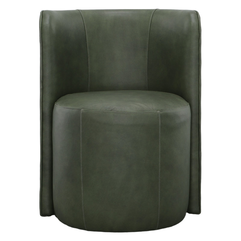 Aristotle Barrel Back Dining Chair, Casters, Polyester 9953 Willow