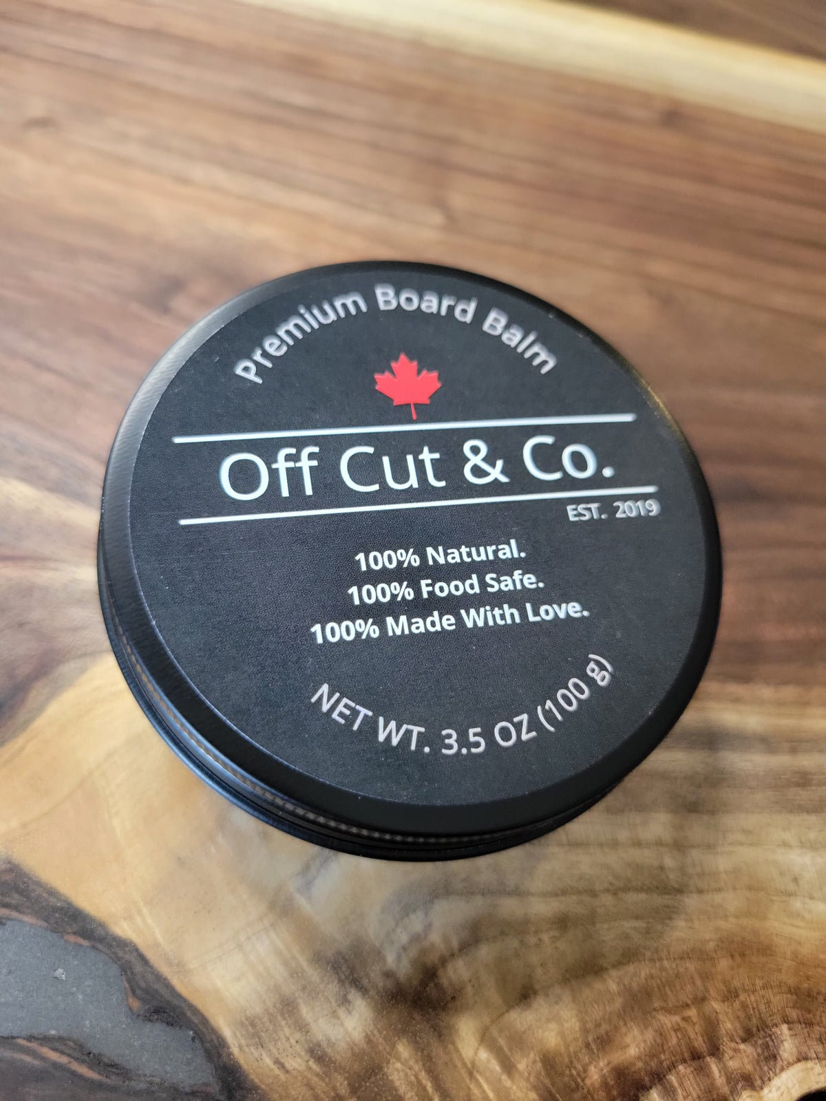 Off Cut & Co. Premium Canadian Beeswax And Mineral Oil Cutting Board