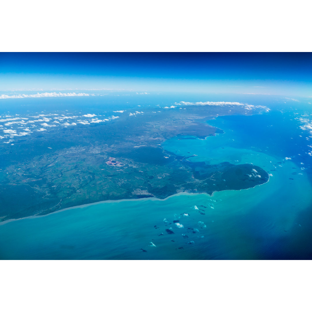 Blue Caribbean, Kingston Jamaica by Jfarango - Wrapped Canvas Print