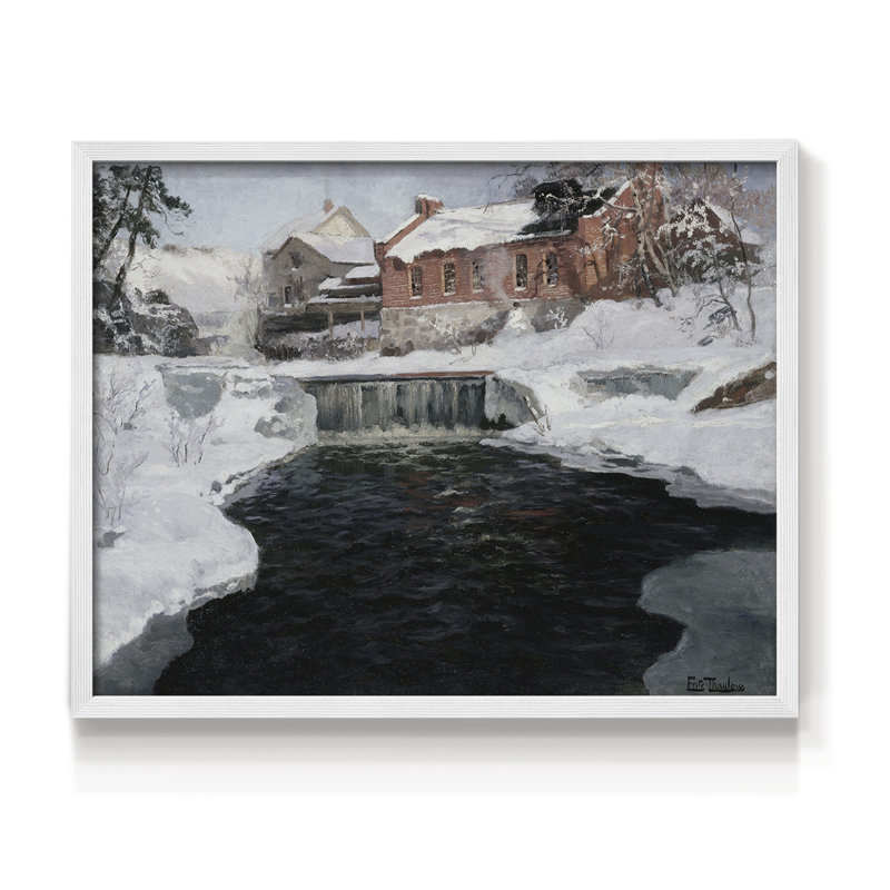 Paysages rétro-CCLXII-impression encadrée - réaménageable, H 16 po x l 20 po, Blanc