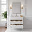 Meuble-lavabo simple blanc pré-assemblé de 36 po avec comptoir et dosseret pré-assemblés-130531666
