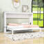 Lit simple escamotable en bois avec lattes