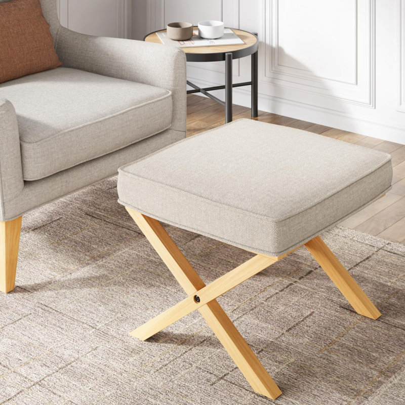 Tabouret de coiffeuse en bois 18,5 po Genavecia