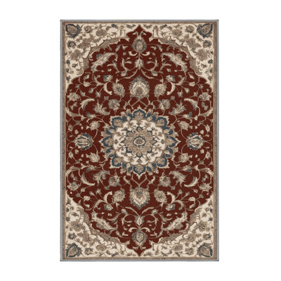 Machine Washable Persian Gray Area Rug