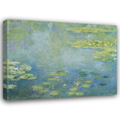  Monet, Claude Gallery Wrapped Canvas Art Titled: Waterlilies