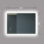 Miroir de salle de bain pour salle de bain avec fond de panier focalisé, cadre en alliage d'aluminium noir, haute luminosité, tactile à intensité variable, contrôle de l'interrupteur mural, anti-buée, CRI 95 réglable 3000K-4500K-6000K, IP54 Waterpr-1467974424