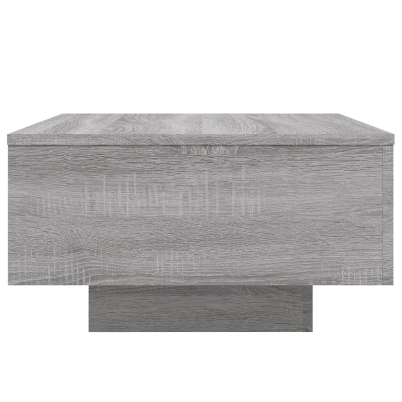 Jlea Pedestal Coffee Table, 31cm H x 55cm L x 55cm W, Grey Sonoma
