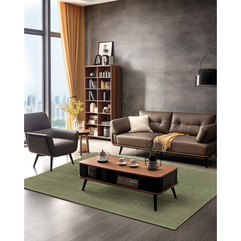 Ericson Abstract Flat Weave Area Rug, Rectangle 200 x 290 cm