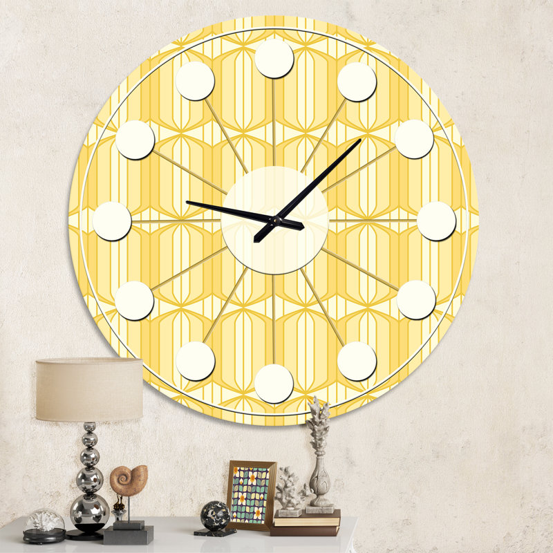 Horloge murale rétro Mid-Century, Moyenne