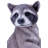 Standing Raccoon Figurine
