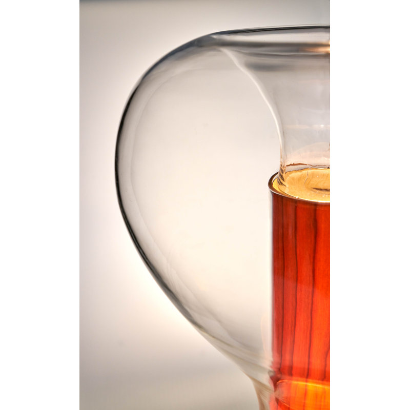 Lampe de table Eris par Mayice Studio, Aluminium, Cerisier naturel