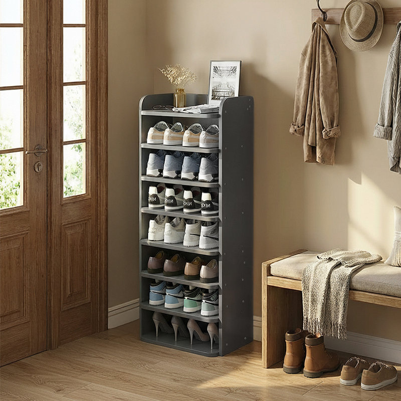 Shoe Rack, 120cm H x 82cm W x 26cm D, Black
