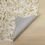 Floral Ivory Gold Washable/Stain Guarded Area Rug -849837819