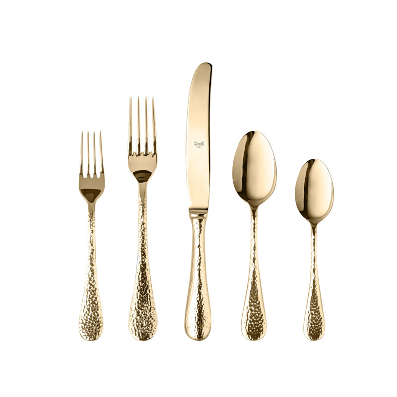 MEPRA Epoque Stainless Steel Flatware Set, Gold