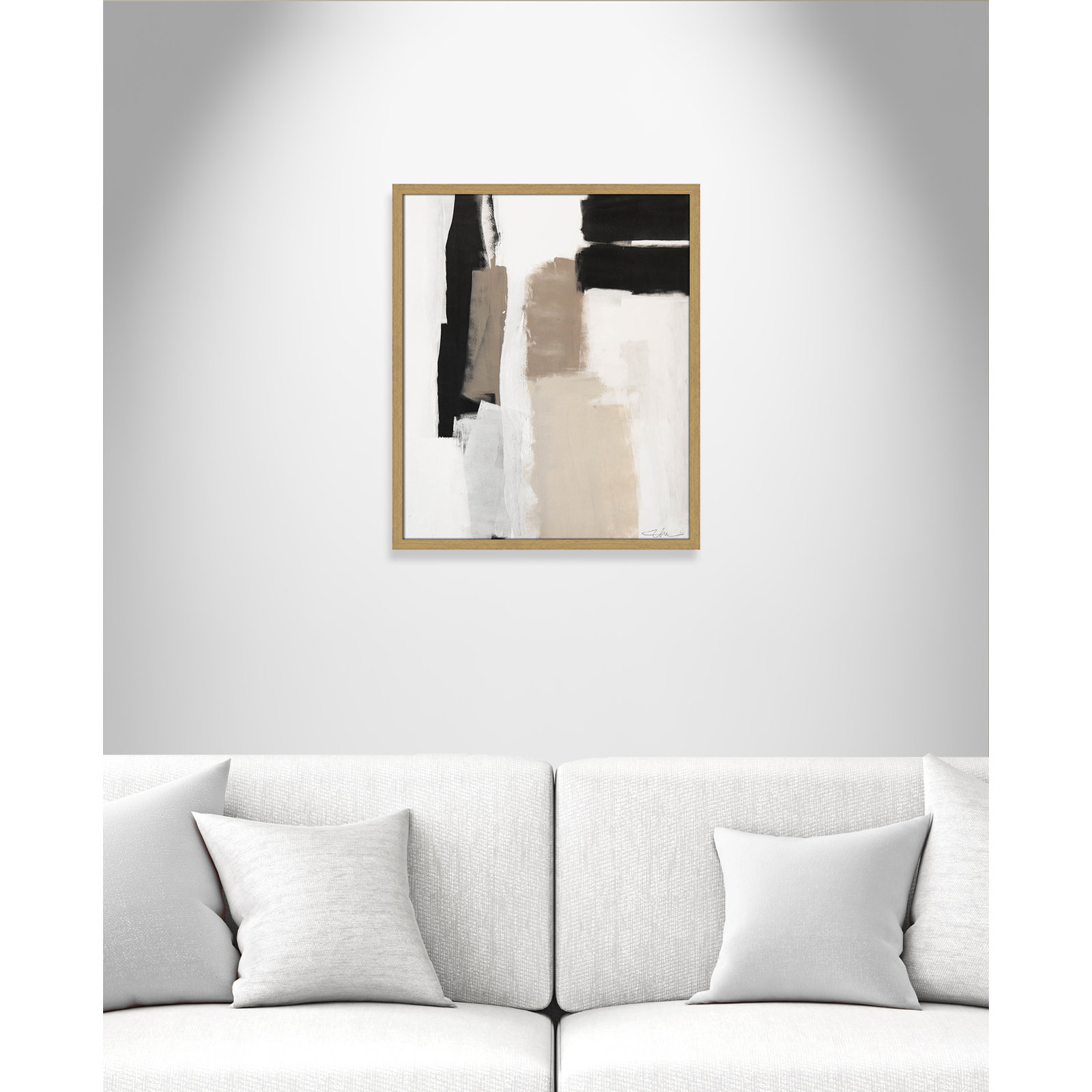 Earth Scapes II Print, 25.5" H x 21.5" W x 1.25" D, Natural Slim Unmatted Picture Framed