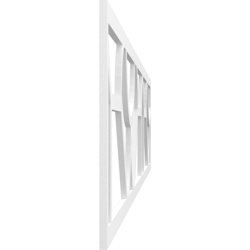 Moulure de panneau de bouleau Whitechapel, H 12 po x l 47 po x P 0,38 po, PVC de qualité architecturale