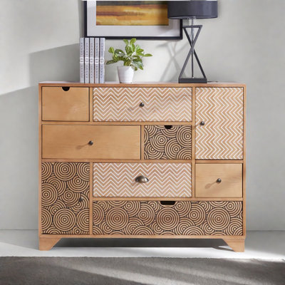 Simple Birch Solid Wood Accent Cabinet