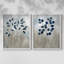 Indigo Foliage I-Premium, reproduction encadrée - prête à être accrochée - aucun clou requis - aucun clou requis-534891534-534891541