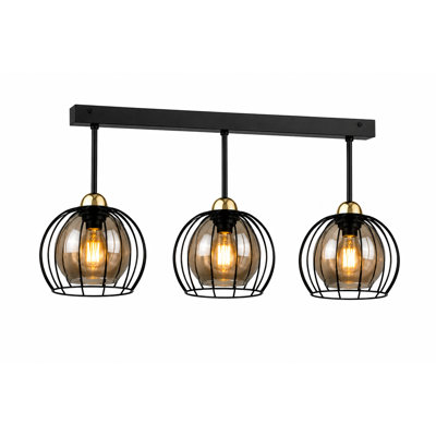 Glass Semi Flush Mount