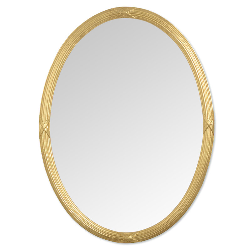 Clymer Oval Wall Mirror, Gold