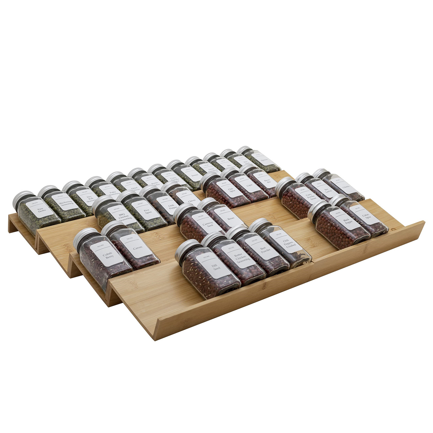 Prep & Savour Dejanea Bamboo Spice Rack Wayfair Canada