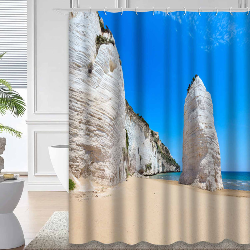 Paysage d'été avec 12 crochets Summer Beach, L 72 po x l 72 po