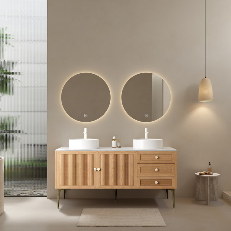 60" Bathroom Vanity with 2 Sinks