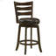 Chaise de bar pivotante en bois