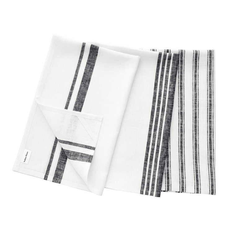 Solino Home Linen Kitchen Towels Set of 2 – 100% Pure Linen French Stripe  Kitchen/Tea Towels 17 x 26 Inch – Handcrafted from European Flax and  Machine
