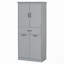 Armoire de rangement pour salle de bain avec deux paniers à linge-306148786