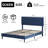 Bed Frames with Button Tufted Headboard, Linen Upholstered Platform Bed with Wooden Slats Support, Easy Assembly, No Box Spring Required-1269304822-1269304713