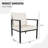 2Pcs Patio Metal Wicker Chairs with Cushions-623058091