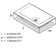 Kaldera White Rectangular Undermount Bathroom Sink and Overflow